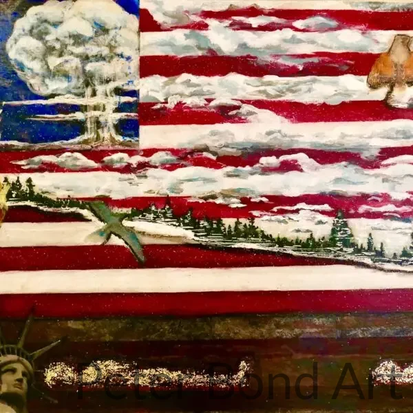 mixed media painting/ collage