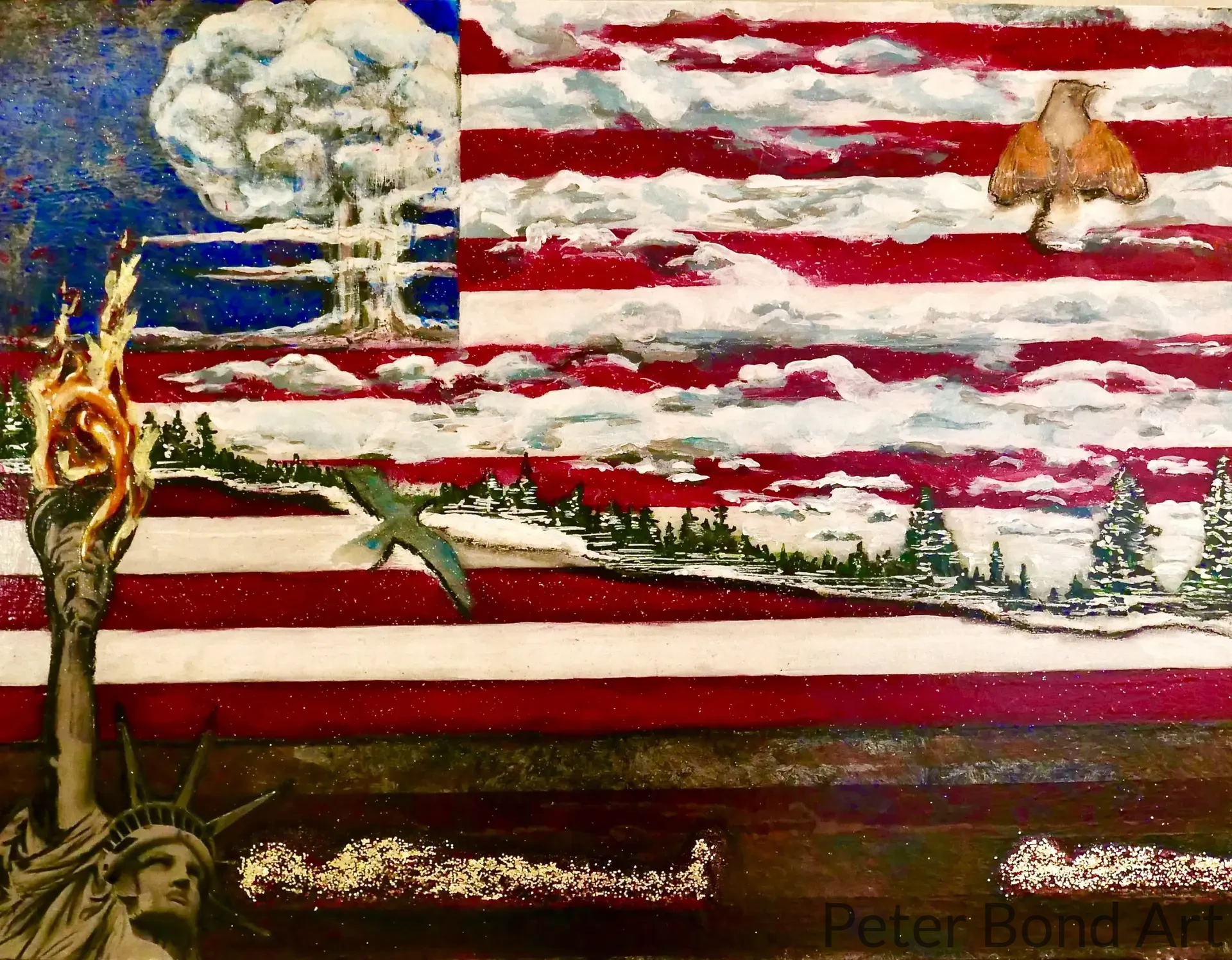 mixed media painting/ collage mixed media painting/ collage