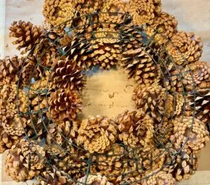 ponderosa pinecone wreath