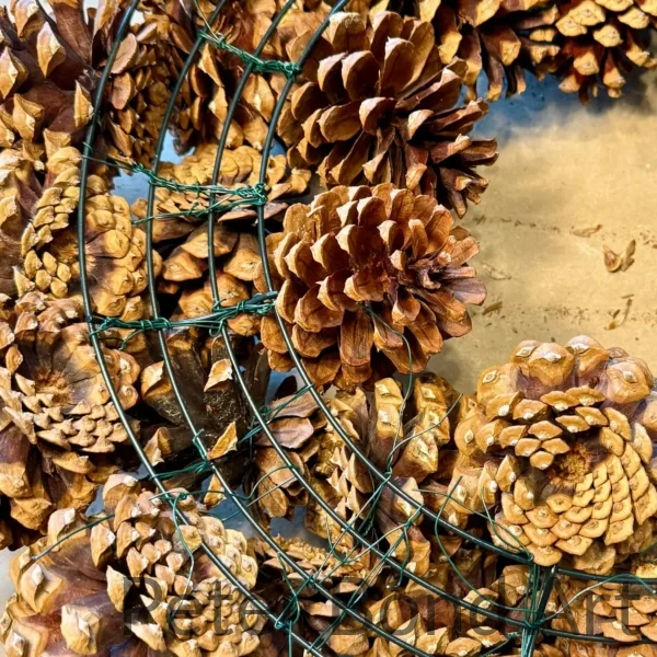 ponderosa pinecone wreath