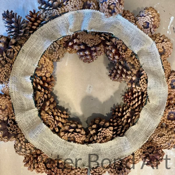 ponderosa pinecone wreath