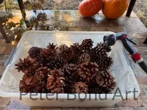 ponderosa pinecone wreath