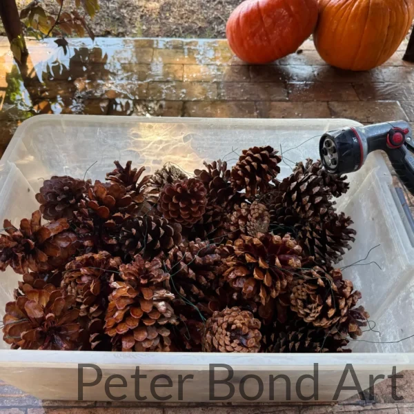 ponderosa pinecone wreath