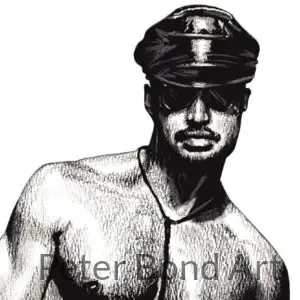 Pencil/ Charcoal Drawing Print 8"x10" - Brad pencil/ charcoal drawing