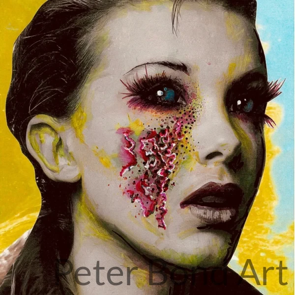 collage/ drawing print 8"x10" mermaid (copy)