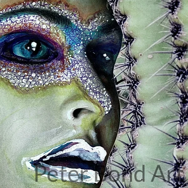 collage/ drawing print 8"x10" mermaid (copy)