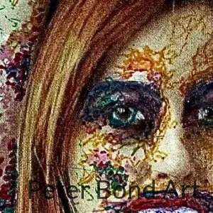 Collage/ Drawing Print 8"x10" - Champagne collage/ drawing print 8"x10" mermaid (copy)